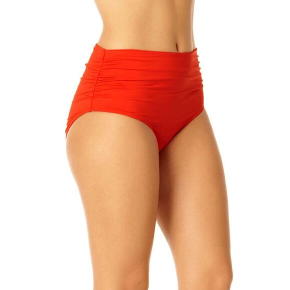 Anne Cole NWT size S red convertible swim bottoms wear 3 ways, color - spice - Picture 4 of 11